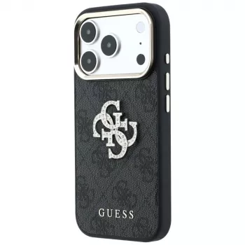 Guess 4G & Big Strass Logo Case for iPhone 17 Pro Max / 18 Pro Max - Black