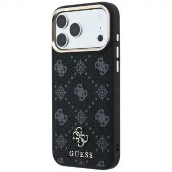 Guess Peony 4G Small Logo MagSafe futrola za Apple iPhone 16 Pro Max / 17 Pro Max - crna