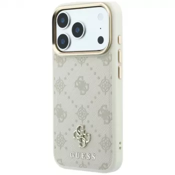 Guess Peony 4G Small Logo MagSafe Case for iPhone 18 Pro / 17 Pro - Beige