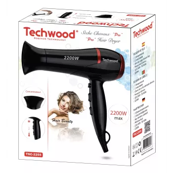 Techwood TSC-2255 Pro sušilo za kosu, 2200W, crno (TSC-2255)