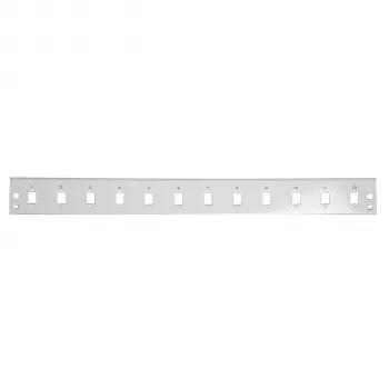 EFB Elektronik SB-FP-12SC-S 12-Port Grey Metal Front Panel for SC, E2000, MTRJ, LC Duplex