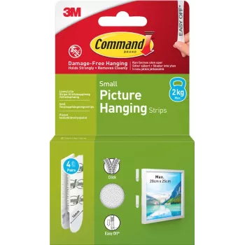3M Command samoljepljive trake male, 4 kom., bijele (7100337181)