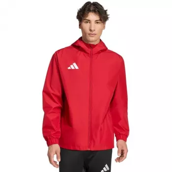 adidas Entrada 26 muška jakna za sve vremenske uvjete crvena JZ9100 veličina S
