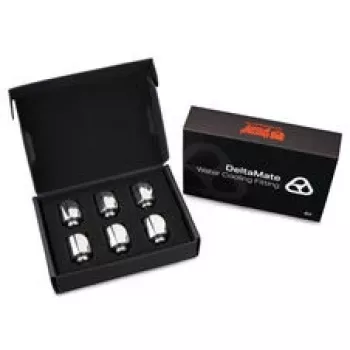 Thermal Grizzly DeltaMate zakretni zglob 90° G1/4 inch sjajni nikal – paket od 6