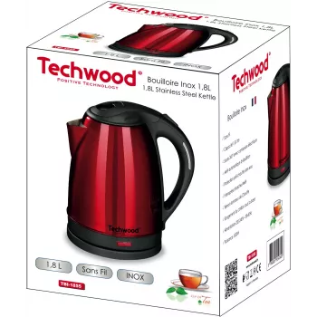 Techwood TBI-1855 bežično kuhalo od nehrđajućeg čelika, 1,8 L (TBI-1855)