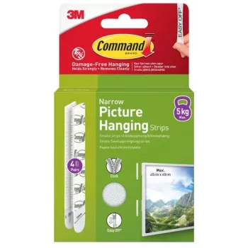3M Command samoljepljive trake uske, 4 kom., bijele (7100337191)