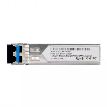 EXSYS EX-SFP-2000 SFP Transceiver LC Singlemode Duplex 20km - 1.25 Gbps