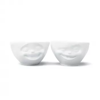 FIFTYEIGHT PRODUCTS set zdjela 200ml - Laughing & Winking, bijeli (2 dijela)
