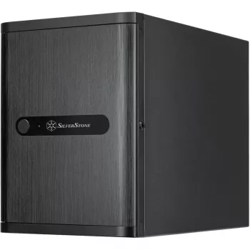 SilverStone Technology SST-CS240 Black Mini-ITX NAS Enclosure with 4 Hot-Swap Bays