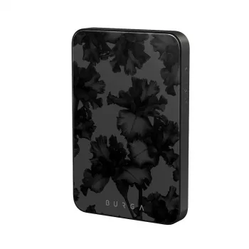 Burga Magnetic 5000 mAh Nocturnal Gunmetal Wireless Power Bank