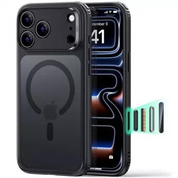 ESR Classic Hybrid MagSafe maska za iPhone 17 Pro Max / 18 Pro Max – mat crna
