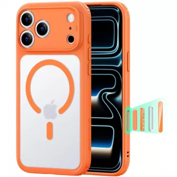 ESR Classic Hybrid MagSafe maska za iPhone 17 Pro / 18 Pro, mat narančasta