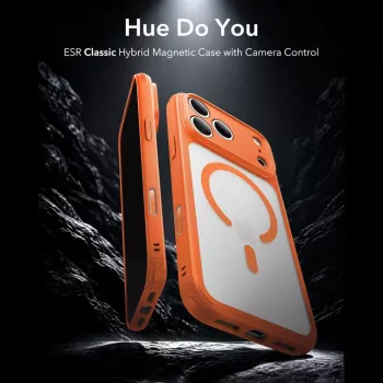 ESR Classic Hybrid MagSafe maska za iPhone 17 Pro / 18 Pro, mat narančasta