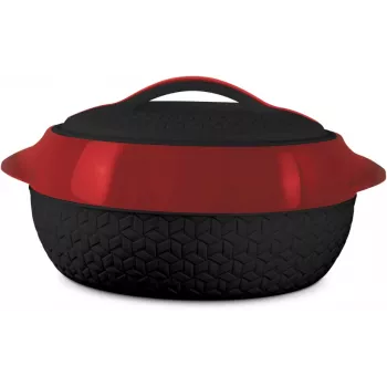 Milton Matrix 5L casserole, black/red (MT-9584)