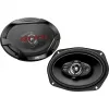 JVC CS-DR6942 6x9 inch 4-Way Coaxial Car Speakers, 500W Peak, Carbon Mica Woofer, PEI Dome Tweeters, Pair