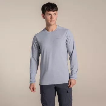 Craghoppers NosiLife Abel majica dugih rukava - Soft Grey Marl - veličina M