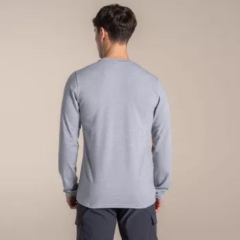 Craghoppers NosiLife Abel majica dugih rukava - Soft Grey Marl - veličina M