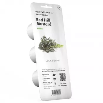 Click & Grow Smart Garden punjenje Red Frill Mustard, 3 biljne kapsule (SGR77X3)
