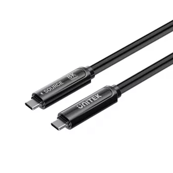 Unitek USB-C aktivni optički kabel 10Gbps PD60W 8K@30Hz 12m crni