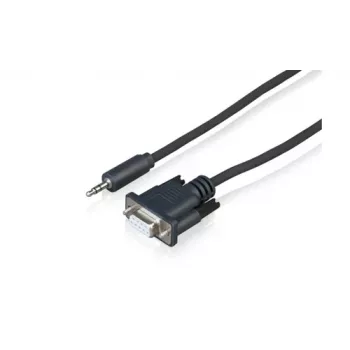 Sony CAB-RSJA1 RS-232C serijski upravljački kabel - DB9 utičnica na 3,5-mm jack utikač, 2,5 m, crni