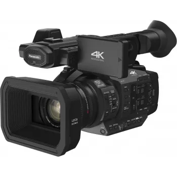 Panasonic HC-X1E 4K Ultra HD Professional Camcorder with 20x Leica Dicomar Lens, 1.0-Type MOS Sensor, 5-Axis HYBRID O.I.S., Dual XLR Inputs, and Dual SD Card Slots