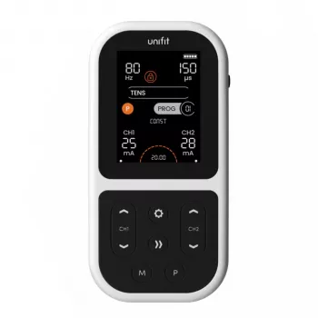 Tenscare Unifit TENS/EMS uređaj - 2 kanala, 18 programa, pozadinski osvijetljeni LCD
