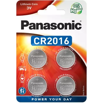 Panasonic CR2016 3V litijska gumbasta baterija - 4-pack (CR-2016EL/4B)