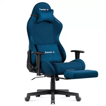 Huzaro Force 5.7 plava ergonomska gaming stolica - PU koža, podesivi nasloni za ruke, podesivi naslon, jastuci za lumbalni dio i vrat