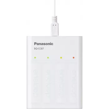Panasonic eneloop BQ-CC87USB punjač s 4 x 1900 mAh baterije (K-KJ87MCC40USB)