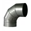 Chimney Elbow 90° 180 mm Adjustable Steel Flue Pipe Connector