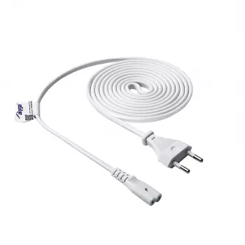 Akyga AK-RD-06A mrežni kabel CEE 7/16 (euro utikač) na IEC C7, 2,5 A, 1,5 m, bijeli