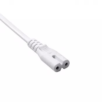 Akyga AK-RD-06A mrežni kabel CEE 7/16 (euro utikač) na IEC C7, 2,5 A, 1,5 m, bijeli