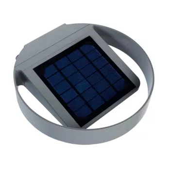 GreenBlue GB130 LED 3W solarna okrugla zidna svjetiljka - crna, IP65, PIR senzor pokreta, 300lm