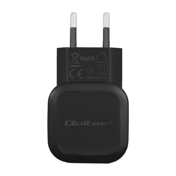 Qoltec 12W 5V 2,4A USB + USB-C zidni punjač