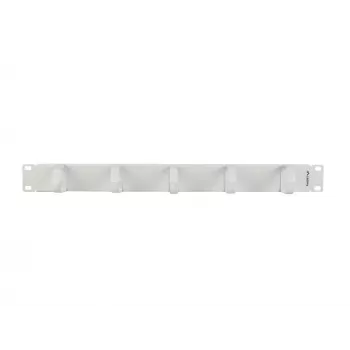 LANBERG 19 inch 1U organizator kabela s 5 metalnih držača tipa B, sivi