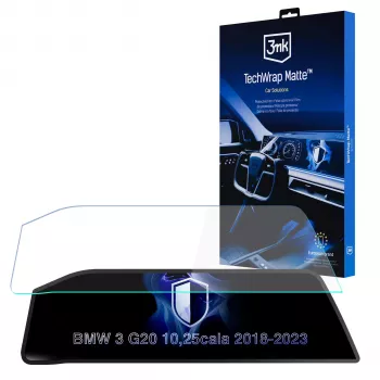 3mk TechWrap mat zaštitna folija za središnji zaslon za BMW 3 Series G20 (2018-2023) – samoobnavljajuća, protiv odsjaja, protiv otisaka prstiju