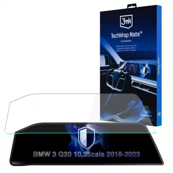 3mk TechWrap mat zaštitna folija za središnji zaslon za BMW 3 Series G20 (2018-2023) – samoobnavljajuća, protiv odsjaja, protiv otisaka prstiju