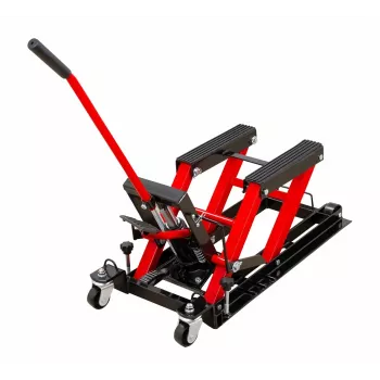 AWTOOLS hidraulična dizalica za ATV/motocikle 680 kg, raspon podizanja 115-358 mm, crveno-crna