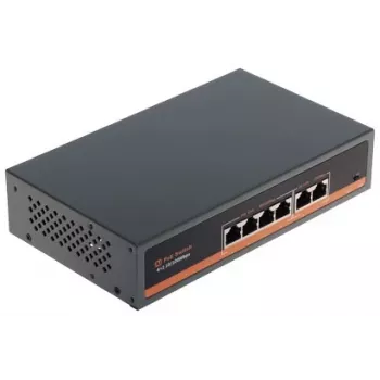 NO NAME APTI-POE0402-60W-V2 4-portni PoE switch s 2 uplink porta, 60 W budžet, IEEE 802.3af/at, metalno kućište