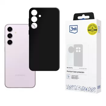 3mk Matt Case Pro for Samsung Galaxy S24 - Black Flexible TPU Back Cover, Military-Grade Drop Protection, Anti-Yellowing, Slim Matte Finish