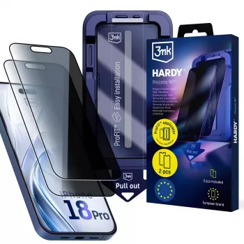 3mk Hardy Privzone 9H zaštitna folija za zaslon za Apple iPhone 18 Pro