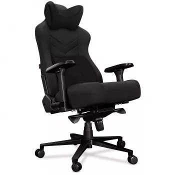 YUMISU 2053 gaming stolica, presvlaka od tkanine, crna (Y-2053-BB-M)