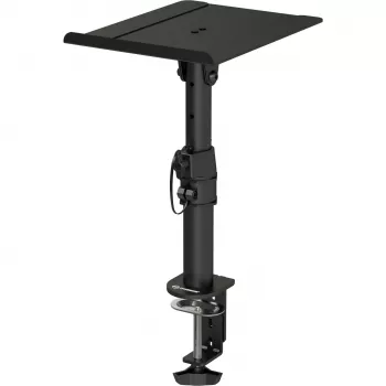 MOZOS MSK10 Studio Monitor Stand Pair – Height-Adjustable Steel Speaker Stands with Isolation Pads, Floor Spikes & Cable Management, 800–1300 mm, 20 kg Load per Stand, Black