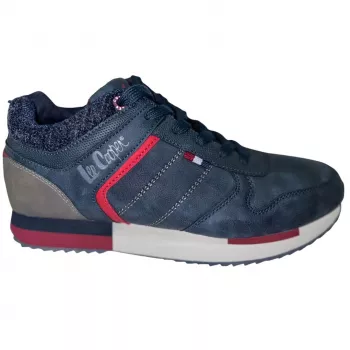 Lee Cooper muške casual cipele tamnoplavo-crvene LCJ-21-29-0642M