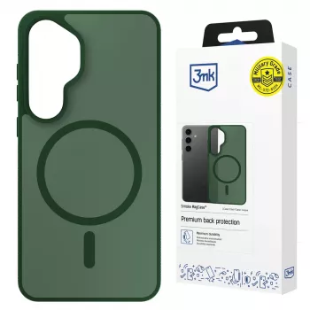 3MK Smoke MagCase za Samsung Galaxy S25 – zelena prozirna MagSafe stražnja maska
