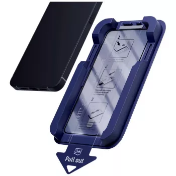 3MK HardGlass MaxPrivacy Tempered Glass Screen Protector with Applicator for Apple iPhone 15 / 16 - Black