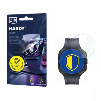 3mk Hardy Fusion zaštita za sat za Samsung Galaxy Watch Ultra 2 (2026) - prozirna hibridna zaštitna folija za zaslon