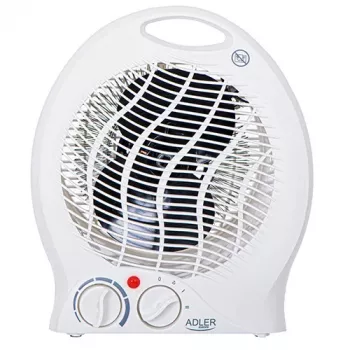 Adler AD 7728 PTC keramički grijač ventilator 2000W s oscilacijom, 2 stupnja grijanja, način hladnog zraka, zaštita od pregrijavanja i prevrtanja, bijelo-crni