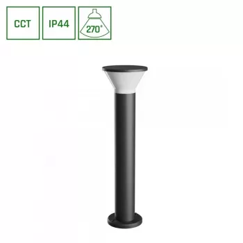 Vanjsko zidno svjetlo 6W GU10 450lm IP44 CCT podesivo, sivo
