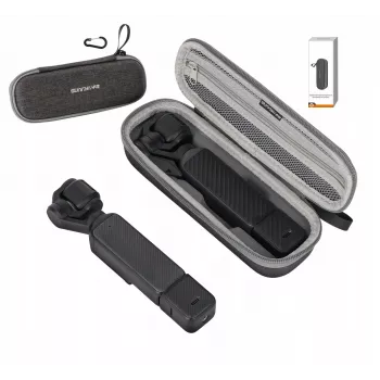 SUNNYLIFE tvrda torbica s karabinerom za DJI Osmo Pocket 4 / 3 - siva